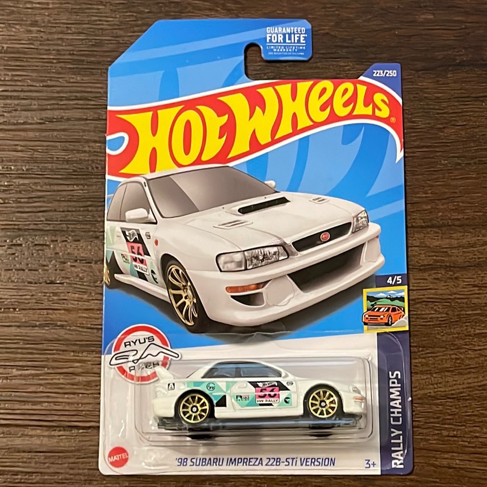 ‘98 Subaru Impreza 22B-STi Version Rally Champs Hot Wheels Treasure 2022